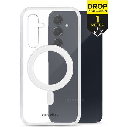 Mobilize Naked Protection Transparent Samsung Galaxy A55 MagSafe Hardcase Backcover Shockproof - Transparent