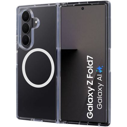 Mobiparts Hardcover Transparent Samsung Galaxy Z Fold 7 MagSafe Hardcase Backcover - Transparent
