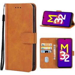 Mobigear Wallet Samsung Galaxy M32 5G Hülle Klapphülle Geldbörse - Braun