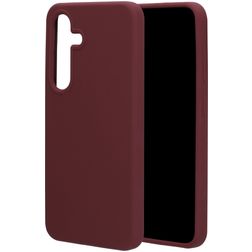 Mobiparts Samsung Galaxy S25 Silikon Backcover - Plum Red
