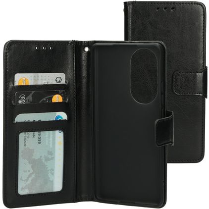Mobiparts Classic Wallet OPPO Reno 10 Pro Klapphülle Portemonnaie - Schwarz