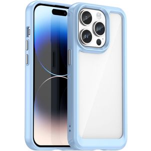 Mobigear Crystal iPhone 15 Pro Max Hülle Hardcase Backcover - Transparent / Blau
