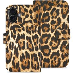 My Style Flex Wallet iPhone 16 Plus Hülle Klapphülle Geldbörse - Wild Leopard