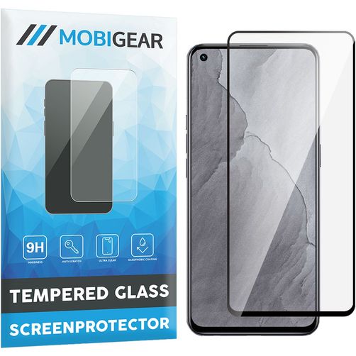 Mobigear Premium Realme GT Master Edition Panzerglas Gehärtetes Glas Displayschutz - Hüllenfreundlich - Schwarz