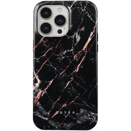 Burga Tough iPhone 15 Pro Hülle Hardcase Backcover Stoßfest - Rose Gold Marble