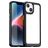 Mobigear Crystal iPhone 15 Hülle Hardcase Backcover - Transparent / Schwarz