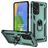 Mobigear Armor Ring Samsung Galaxy A73 Hülle Hardcase Backcover Stoßfest mit Ringhalter - Grün