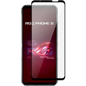 Mobigear Premium ASUS ROG Phone 6 Panzerglas Gehärtetes Glas Displayschutz - Hüllenfreundlich - Schwarz