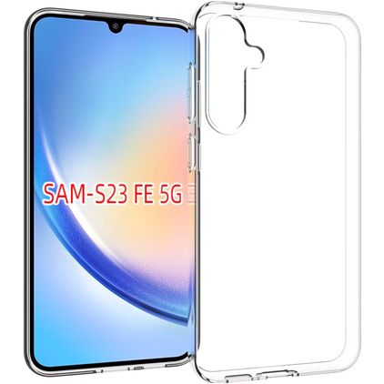Mobigear Basics Transparent Samsung Galaxy S23 FE TPU (flexibel) Backcover - Transparent