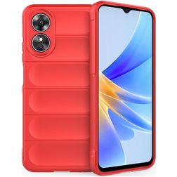 Mobigear Bumpy OPPO A17 TPU (flexibel) Backcover - Rot