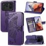 Mobigear Butterfly Xiaomi Mi 11 Ultra Hülle Klapphülle Geldbörse - Lila