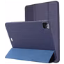 Mobigear Tri-Fold Gel iPad Pro 12.9 Zoll (2020) Hülle TPU,Kunstleder Klapphülle - Blau