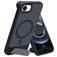 Mobiparts Hardcover iPhone 16e MagSafe Hülle Hardcase Backcover mit Ständer - Satin Black