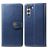 Mobigear Snap Button Samsung Galaxy S21 FE Hülle Klapphülle Geldbörse - Blau