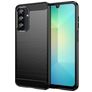 Mobigear Brushed Slim Samsung Galaxy A26 Hülle Flexibles TPU Backcover - Schwarz