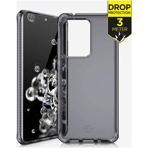 ITSkins SpectrumClear Samsung Galaxy S20 Ultra Hülle Flexibles TPU Backcover Stoßfest - Schwarz