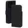 Mobiparts Wallet iPhone 16 Pro MagSafe Hülle Echtes Leder Klapphülle Geldbörse - Schwarz