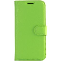 Mobigear Classic Samsung Galaxy S7 Hülle Klapphülle Geldbörse - Grün