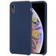 Mobigear Rubber Touch iPhone XR Silikon Hülle Backcover - Marineblau