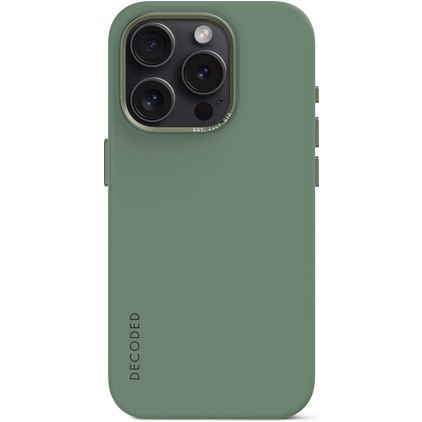 Decoded iPhone 15 Pro Max Silikon Hülle Backcover - Sage Leaf