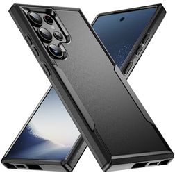 Mobigear Heavy Armor Samsung Galaxy S24 Ultra Hülle Hardcase Backcover Stoßfest - Schwarz