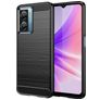 Mobigear Brushed Slim Realme Narzo 50 5G Hülle Flexibles TPU Backcover - Schwarz