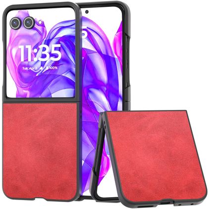 Mobigear Excellent Motorola Razr 50 Ultra Hülle Hardcase Backcover - Rot