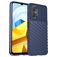 Mobigear Groove POCO M5 Hülle Flexibles TPU Backcover - Blau