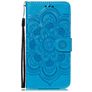 Mobigear Mandala iPhone 11 Hülle Klapphülle Geldbörse - Blau