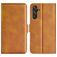 Mobigear Slim Magnet Samsung Galaxy M55 Hülle Klapphülle Geldbörse - Cognac