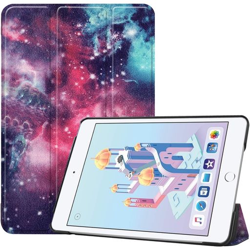 Mobigear Tri-Fold iPad Mini 5 (2019) Hülle Klapphülle - Galaxis