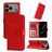 Mobigear Sunflower iPhone 17 Pro Max Hülle Klapphülle Geldbörse - Rot