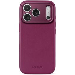 Decoded iPhone 18 Pro Max MagSafe Echtleder Backcover Shockproof - Aubergine