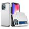 Mobigear Card iPhone 14 Pro Max Hülle Hardcase Backcover Stoßfest mit Kartenhalter - Weiß