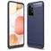 Mobigear Brushed Slim Samsung Galaxy A52 Hülle Flexibles TPU Backcover - Dunkelblau