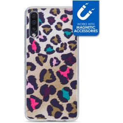 My Style Magneta Samsung Galaxy A50 Hülle Flexibles TPU Backcover - Leopard