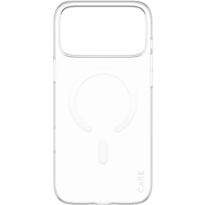 CARE by PanzerGlass SL1M Durchsichtig iPhone 17 Pro Max MagSafe Hülle Hardcase Extra Dünn Backcover - Transparent