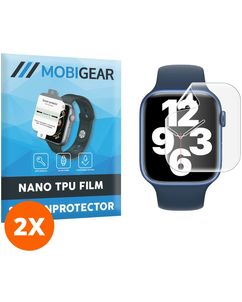 Mobigear Apple Watch - 45 mm Hydrogel-TPU Displayschutz - Hüllenfreundlich (2er Pack)