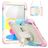 Mobigear SureGrip Xtreme iPad 11 (2025) Hülle Kunststoff,Silikon Backcover + Schulterträger + Ständer - Rainbow