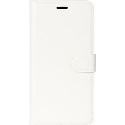 Mobigear Classic Motorola Moto C Plus Hülle Klapphülle Geldbörse - Weiß