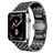 Mobigear Dragon Edelstahl Apple Watch Armband Faltschließe - 49/46/45/44 mm - Schwarz