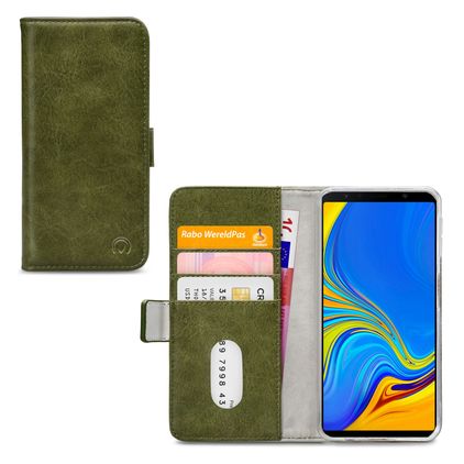 Mobilize Elite Gelly Samsung Galaxy A7 (2018) Hülle Klapphülle Geldbörse - Grün