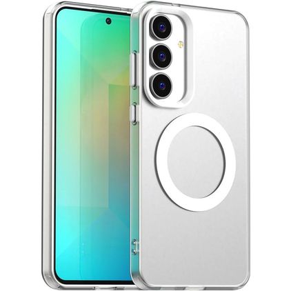 Mobigear Shockproof Samsung Galaxy S25 FE MagSafe Hülle Hardcase Backcover - Weiß
