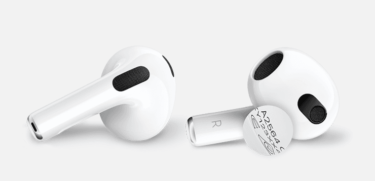 Text auf einzelnen AirPods und AirPods Pro