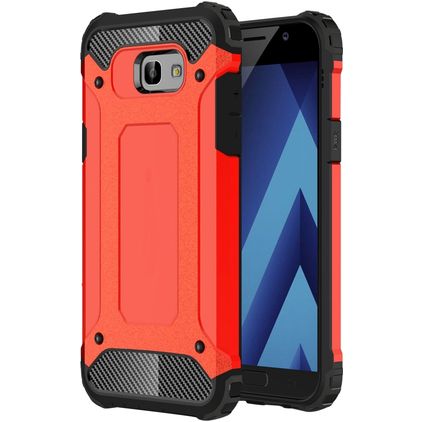 Mobigear Outdoor Samsung Galaxy A5 (2017) Hülle Hardcase Backcover Stoßfest - Rot