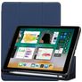 Mobigear Tri-Fold Gel iPad 6 (2018) Hülle TPU,Kunstleder Klapphülle + Stifthalter - Dunkelblau