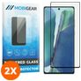 Mobigear Curved Samsung Galaxy Note 20 Panzerglas Gehärtetes Glas Displayschutz - Hüllenfreundlich - Schwarz (2er Pack)