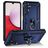 Mobigear Armor Ring Samsung Galaxy A14 Hardcase Backcover Shockproof mit Ringhalter - Blau