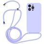 Mobigear Lanyard iPhone 15 Pro Silikon Handykette - Lila
