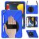 Mobigear SureGrip XGuard iPad 9 (2021) Hülle Kunststoff,Silikon Backcover + Stifthalter + Schulterträger + Ständer - Blau
